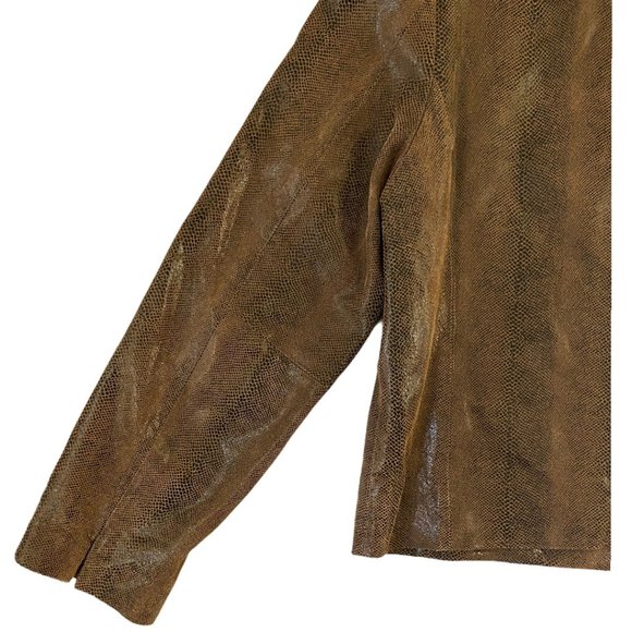 Valerie Stevens Genuine Leather Snakeskin Jacket - Picture 7 of 7